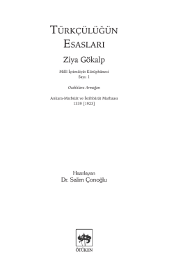 Türkçülüğün Esasları