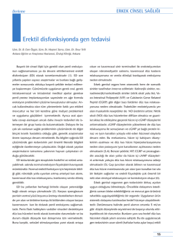 Erektil disfonksiyonda gen tedavisi