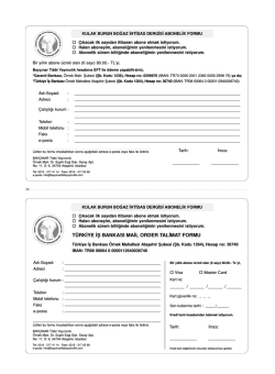 türkiye iş bankası mail order talimat formu