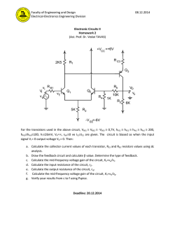 R v Q 5K 1K 10K 6K =-6V -V =+6V +V R R R R Q Q + VO + vg R R v