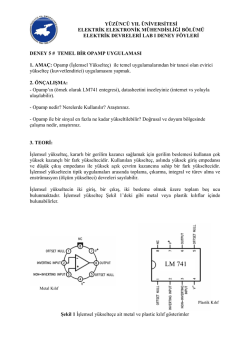 experıment 1 - Y&uuml;z&uuml;nc&uuml; Yıl &Uuml;niversitesi