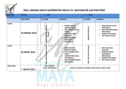 &ouml;zel ankara maya ilk&ouml;ğretim okulu ıv. matematik ligi