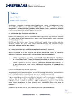 e-Defter Uygulaması