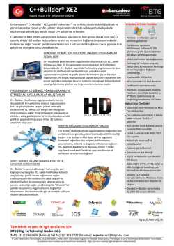 &Uuml;r&uuml;n Broş&uuml;r&uuml; - Bilgi ve Teknoloji Grubu