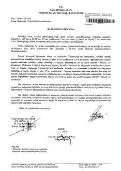 Duyurunun aslı ve eki, g&ouml;revlendirilen uzman listesi i&ccedil;in tıklayınız