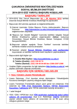 buradan - &Ccedil;ukurova &Uuml;niversitesi | Uzaktan Eğitim Sistemi e-MBA