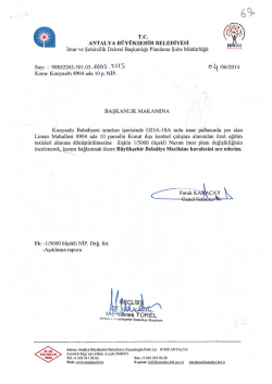 G&uuml;ndemin 67.Maddesi - Antalya Belediyesi