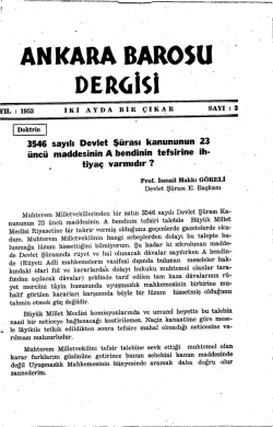 3546 Sayılı Devlet Ş&uuml;rası Kanununun 23 &uuml;nc&uuml;