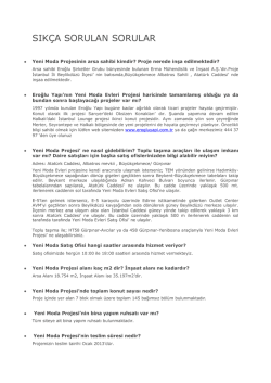 sık&ccedil;a sorulan sorular