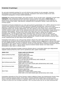 Kriptoloji (Cryptology)