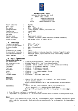 MELAS RESORT HOTEL Selimiye Mah. Demirel Bul. No