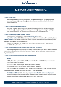 12 Soruda D&uuml;ello Varantları