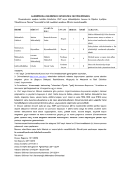 KARAMANOĞLU MEHMETBEY &Uuml;NİVERSİTESİ