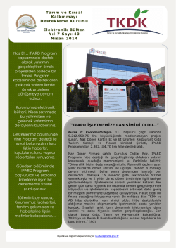 IPARD İŞLETMEMİZE CAN SİMİDİ OLDU&hellip;