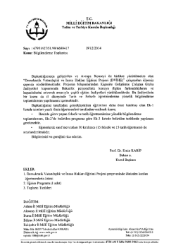 Bakanlık Yazısı (TR)