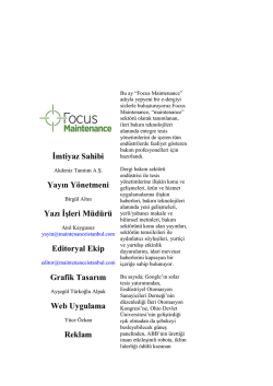Kasım 2014 | Focus Maintenance