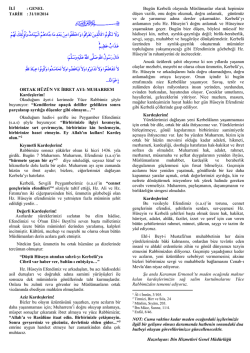 ortak h&uuml;z&uuml;n ve ibret ayı