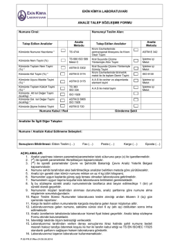 DENİZLİ BELEDİYESİ - Ekin Kimya Laboratuvarı İzmir