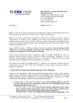 ERK Denetim ve Yeminli Mali M&uuml;şavirlik Hizmetleri Ltd. Şti