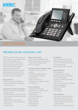 Karel NT32I IP Telefon Broşürü