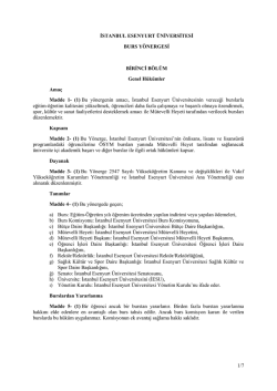 1/7 İSTANBUL ESENYURT &Uuml;NİVERSİTESİ BURS Y&Ouml;NERGESİ
