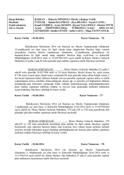 H&uuml;seyin MİNOĞLU-Meclis 1.Başkan Vekili. &Uuml;YELER : R