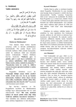 28 mart 2014 cuma hutbesi