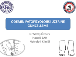 &Ouml;demin patofizyolojisi &uuml;zerine g&uuml;ncelleme