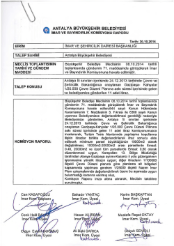 G&uuml;ndemin 14.Maddesi - Antalya Belediyesi