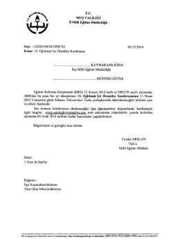 Duyuru İ&ccedil;in Tıklayınız..