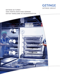 getınge 88 turbo yarı yarıya daha kısa s&uuml;rede &uuml;st&uuml;n temizleme ve