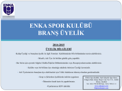 2014-2015 &uuml;yelik bilgileri