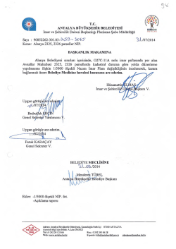 G&uuml;ndemin 98.Maddesi - Antalya Belediyesi