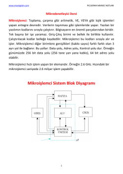 1. Mikroişlemci-Mikrodenetleyici