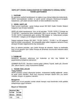 HDPE &ccedil;ift &Ccedil;ıdarlı Boru (Koruge)