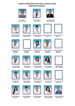 anadolu lisesi &ouml;ğretmen kadrosu