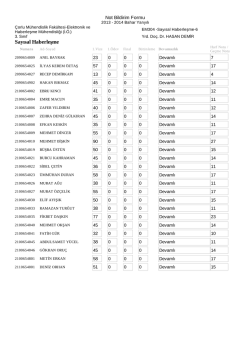 Sayısal Haberleşme - E