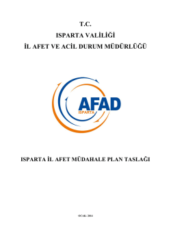 tc ısparta valiliği il afet ve acil durum m&uuml;d&uuml;rl&uuml;ğ&uuml;