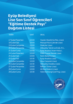 Lise Son Sınıf &Ouml;ğrencileri