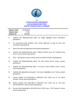 12.06.2014 Tarih ve 2014-20 Sayılı Karar