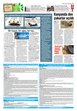 Kanyonda dev &ccedil;ukurlar a&ccedil;ıldı