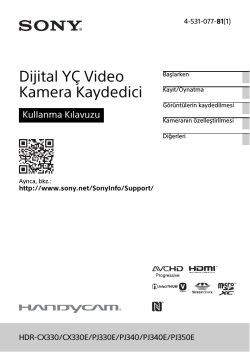 Dijital YÇ Video Kamera Kaydedici