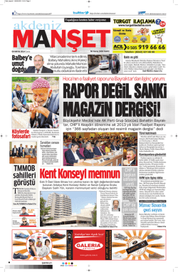 RAPOR DEGiL SANKi MAGAZiN DERGiSi!