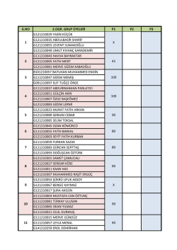 g.no 2.ogr. grup &uuml;yeleri p1 p2 p3 g121210029 yasin k&uuml;&ccedil;&uuml;k