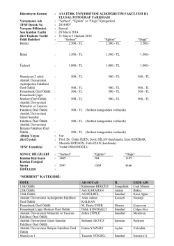 D&uuml;zenleyen Kurum - Atat&uuml;rk &Uuml;niversitesi