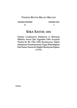 604 - T&uuml;rkiye B&uuml;y&uuml;k Millet Meclisi