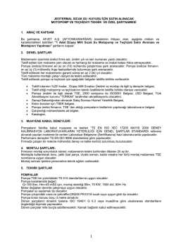 teknik şartname