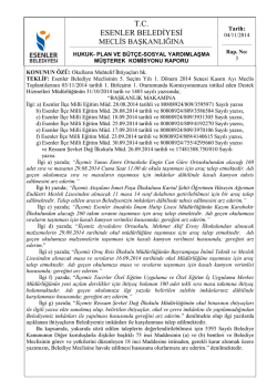 04/11/2014 Okulların Muhtelif İhtiya&ccedil;ları hk.