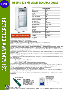 dt ems 425 kit ve aşı saklama dolabı