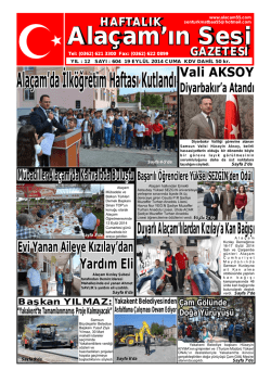 19 Eyl&uuml;l 2014 Sayı : 604